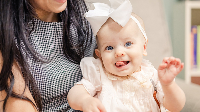 baby in infant nursery